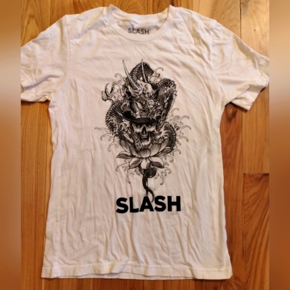 🎉 4 for $25 🎉 Slash Guitarist Graphic Shirt with Skulls and Snake